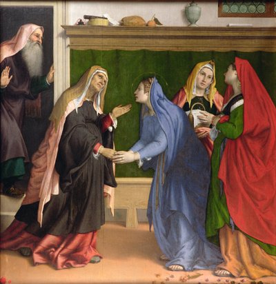 The Visitation (detail) by Lorenzo Lotto